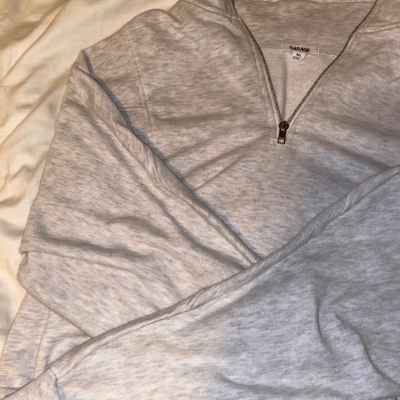 Dolman Sleeve Half Zip Sweater - Picture 3 of 4